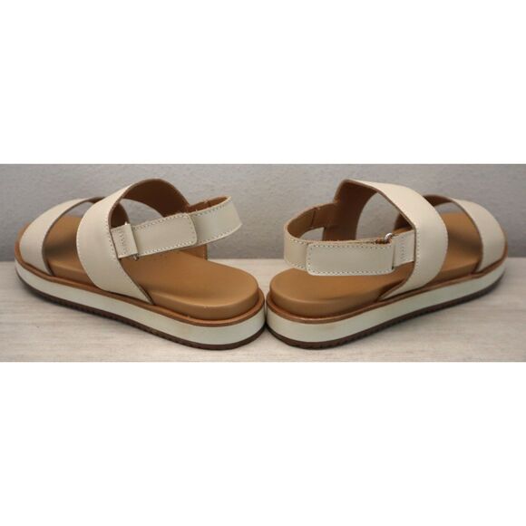 Nisolo Women's Sz 8.5 Bone/Beige Go-To Flatform 2.0 Leather Sandals - Picture 13 of 15